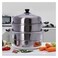 3 Layers Stainless Steel Steamer 30cm Silver