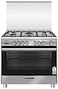 Glem Gas Cooker Silver - 60x90 - Total Safe - Multi Function - Fan - SB967GIFSMF (Installation Not Included)