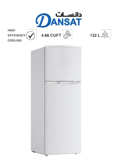 دانسات ثلاجة بابين، 4.7 قدم، 132 لتر، ابيض - DAN466DF   (Installation Not Included)