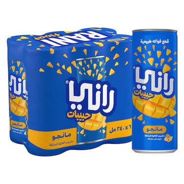 راني حبيبات المانجو 240 مل عبوة من 6 قطع