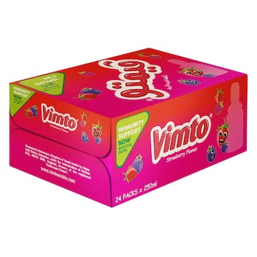 Vimto Strawberry Fruit Drink 250ml x Pack of 24
