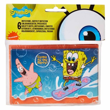 Spongebob Party Invitation Card