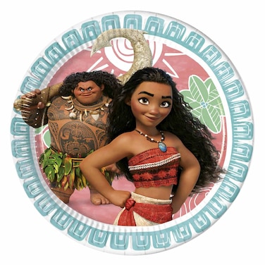 Moana Paper Plate 23cm, 8 Pieces