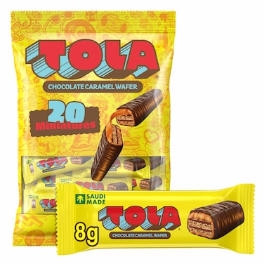 Nestl&eacute; Tola Bites Crispy Chocolate Caramel Wafers 160g &ndash; 20 Miniatures