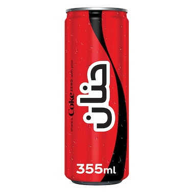 Coca-Cola Zero 355ml Can, Zero Calories, Crisp Coke &ndash; Limited Edition