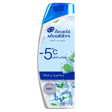 Head &amp; Shoulders Sub-Zero Freshness, Anti-Dandruff Shampoo with Cooling Menthol, 400 ml