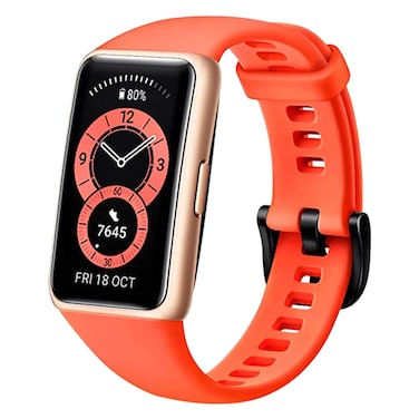 HUAWEI Band 6 All Day SpO2 Monitoring, 1.47"" FullView Display, Orange