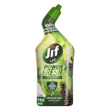 Jif Power Fresh Toilet Cleaner Liquid, Lemon &amp; Pine, 750ml