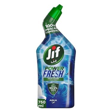 Jif Power Fresh Toilet Cleaner Liquid, Aqua, 750ml