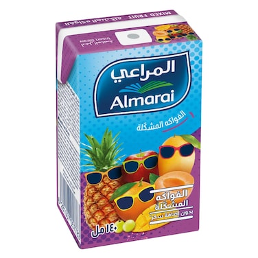 Almarai No Sugar Added Mixed Fruit Juice 140ml