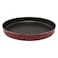 Bister Stripy Round Baking Nonstick Oven Tray 38cm Black Pink
