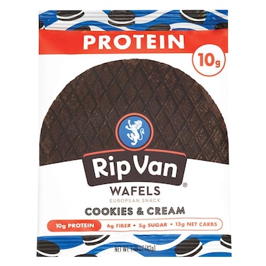 Rip Van - Waffle Low Sugar Singles, Cookies &amp; Cream, 33g