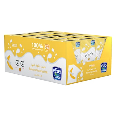 Nadec Uht Banana Milk 125ml &times;18