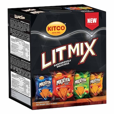 كتكو مكسيتا رقائق التورتيلا بالفلفل الحار والليمون 23 جرام × 12 قطعة