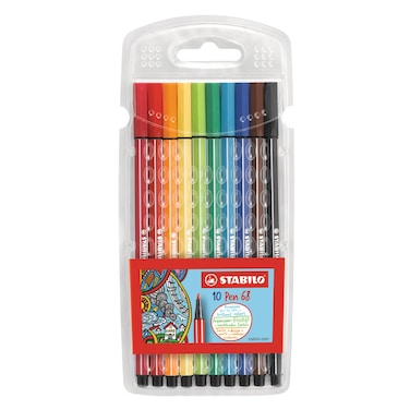 ستابيلو مجموعة أقلام (68 قلم) 10 ألوان