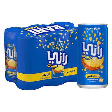 راني حبيبات شراب أناناس 180 مل ×6