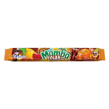 Mamba Candy, Delicious and Refreshing Mamba Fruit Chews, Pack of 6, 26.5g Each, Assorted Cola and Fruit Flavors, Contains 24 Pieces