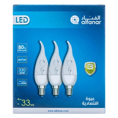 Alfanar, Led Candle Promo Pack, 4 Watts, Warm White