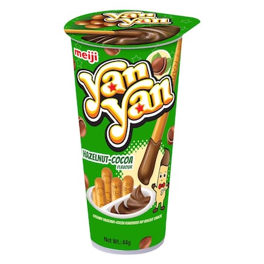 Meiji Yanyan Chocolate and Hazelnut Dip Biscuit 44g