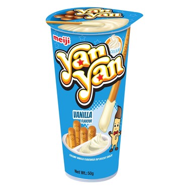 MEIJI Yan Yan Dipping Sticks Vanilla Flavour 50g