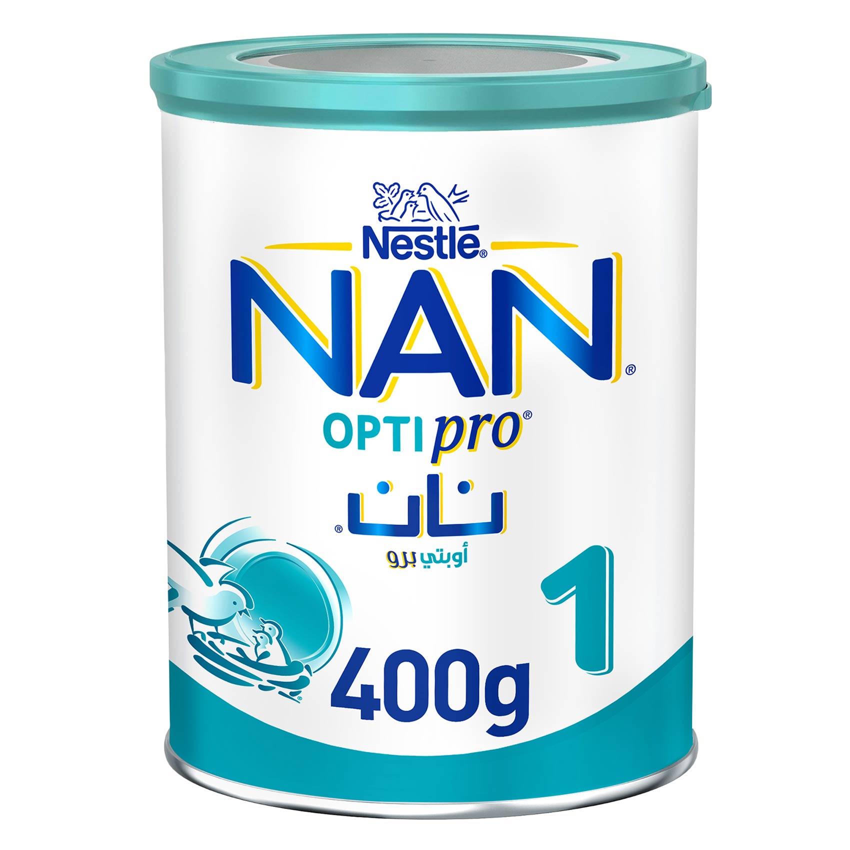 نان اوبتي برو تركيبة غذائية للرضع اساسها حليب الابقار من 0حتى6 اشهر 400 جرام