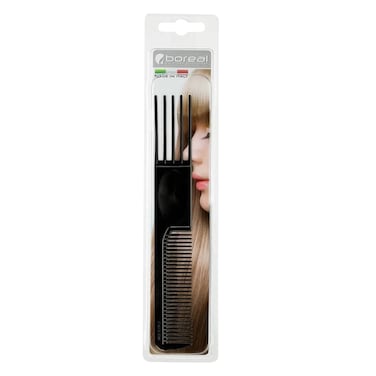 Boreal Linea Professional Comb With Carving Fork 6cm Black