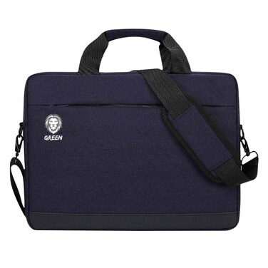Green Lion Pulito Shockproof Laptop Bag 15.6"" Adjustable Shoulder Strap, Laptop Case For Business, Travel, &amp; School - Blue