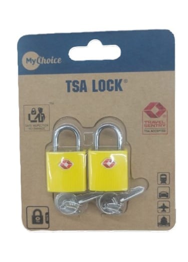 My Choice TSA Padlock With Keys Dark Grey