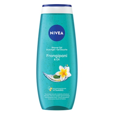 NIVEA Shower Gel Body Wash, Frangipani &amp; Oil Caring Oil Pearls Frangipani Scent, 500ml