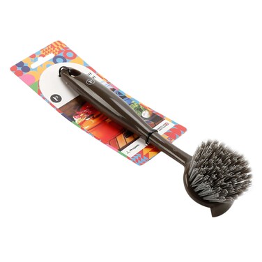 فرشاة للأطباق باللون البني