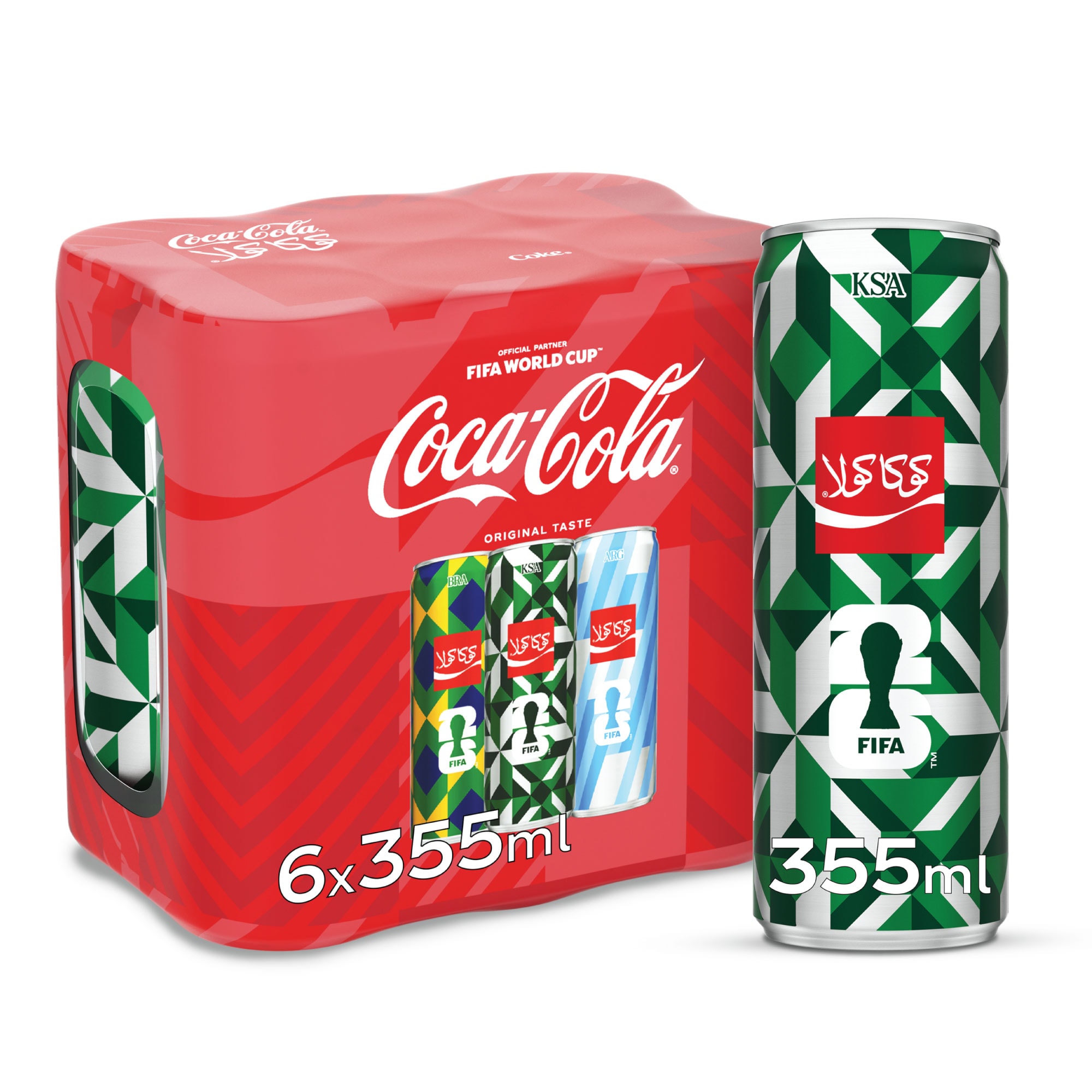 Buy Coca-Cola Original Taste, Pack of 355ml x6 Can, Crisp Coke