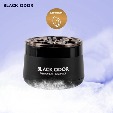 BLACK ODOR Air Freshener 50g Gel &ndash; Long-Lasting Freshness for Car, Home, Bedroom, Wardrobe, Toilet &ndash; Spice-Infused Formula for Pleasant Scent Control (DREAM)
