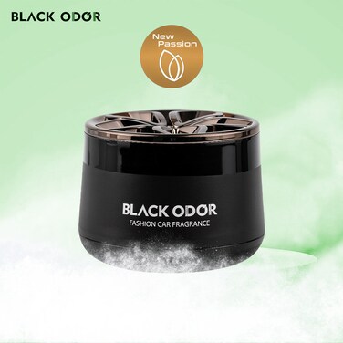 معطر جو جل بلاك أودور 50 جرام - انتعاش يدوم طويلاً للسيارة والمنزل وغرفة النوم وخزانة الملابس والمرحاض - تركيبة غنية بالتوابل للتحكم في الرائحة اللطيفة (NEW PASSION)