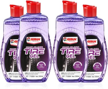 Endurance High Gloss Tire Shine Gel - Long-Lasting Wet Look Tire Protectant, SUVs  and Motorcycles   Car Tire Wax, Car Wax -(4 PCS)