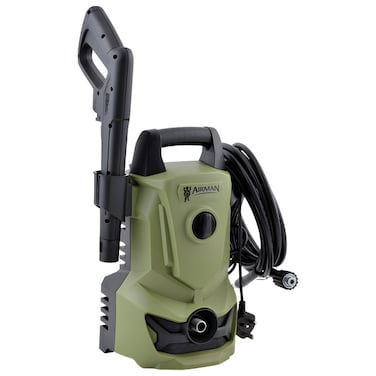 AIRMAN Pressure Washer SK103-14S, 1400W, 105 Bar/1523 PSI, 1.5 GPM, Compact Design, Self-Suction, Total Stop System, Accessories Included

