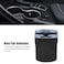 Multifunctional Car Ashtray with LED Light and Sealing Lid, Portable and High-Temperature Resistant, Stylish Design for Indoor and Outdoor Use (Black)
