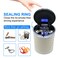 Multifunctional Car Ashtray with LED Light and Sealing Lid, Portable and High-Temperature Resistant, Stylish Design for Indoor and Outdoor Use (Beige)
