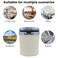 Multifunctional Car Ashtray with LED Light and Sealing Lid, Portable and High-Temperature Resistant, Stylish Design for Indoor and Outdoor Use (Beige)
