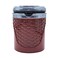 Multifunctional Car Ashtray with LED Light and Sealing Lid, Portable and High-Temperature Resistant, Stylish Design for Indoor and Outdoor Use (Maroon)
