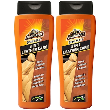 Armor All 3 in 1 Leather Care : Cleans, Conditions and restores Leather : Pack of 2
