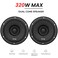 مكبرات صوت DC6 ثنائية المخروط مقاس 6 بوصات للسيارة، طاقة قصوى 320 وات، 80 وات RMS، صوت عالي الأداء، نطاق متوسط ​​وصوت جهير واضح، ملاءمة عالمية، تركيب سهل