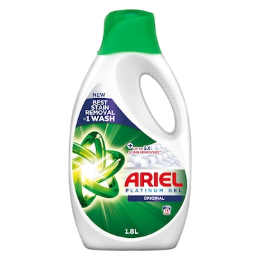 Ariel Platinum Clean Original Liquid Detergent, 1.8L