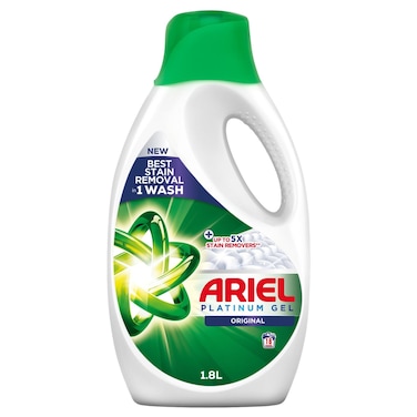 Ariel Platinum Clean Original Liquid Detergent, 1.8L