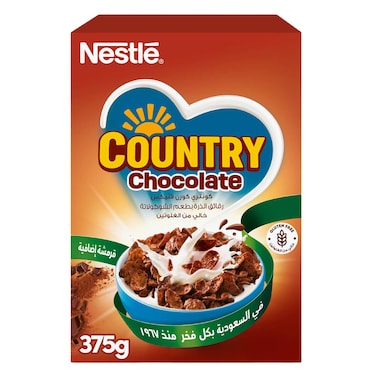 Nestle Country Corn Flakes Chocolate, Gluten Free, 375g