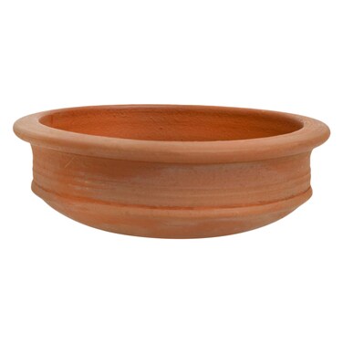 Royalford Flat Fish Curry Pot, 100% Natural Clay, RF10575, Handmade Clay Cookware, Non-Toxic, Eco-Friendly, Can Be Used On Gas Stove Or Open Fire