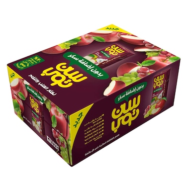 Suntop Grape Apple No Added Sugar 125ml&times; 18