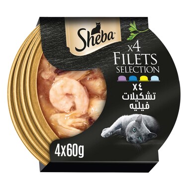 Sheba Cat Food Tuna &amp; Salmon, 85g Can (Pack of 6)