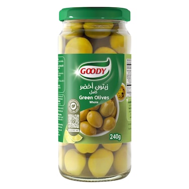 Goody Whole Green Olives 240g