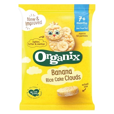 Organix Organic Banana Rice Cake Clouds 7 Months, 40g