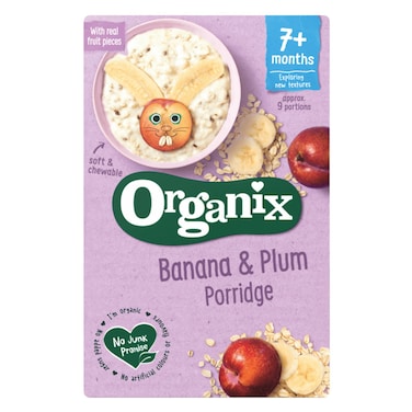 Organix - Organic Banana &amp; Plum Porridge 7 months, 200g